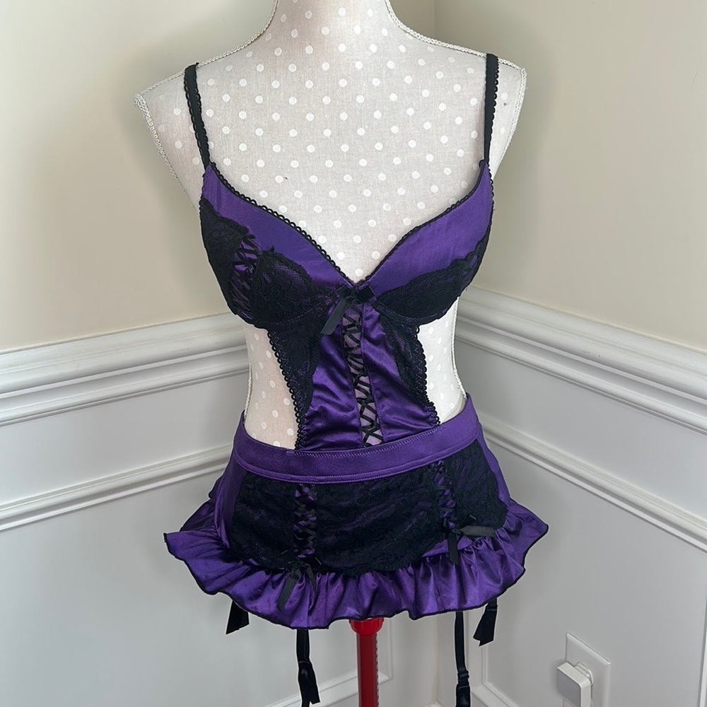 Native Intimates Purple Lingerie Sz 34B/S